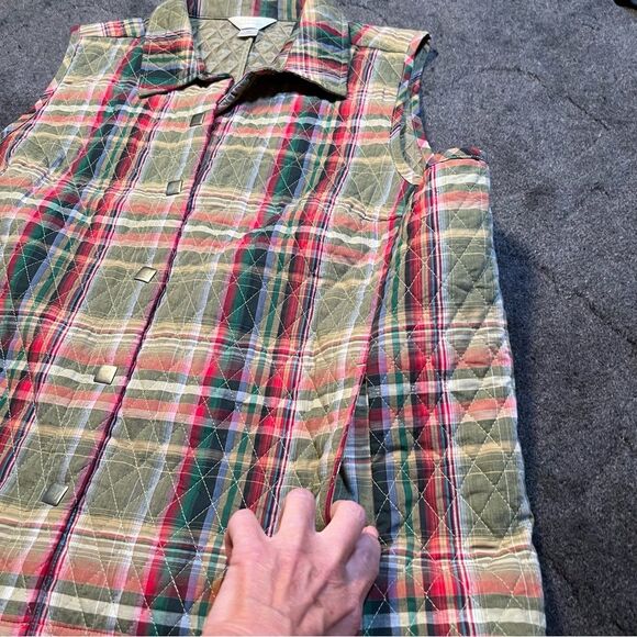 C.J.Banks by Christopher & Banks quilted plaid 🍁 snap closure 🍁 EUC 🍁 1X - Picture 5 of 11